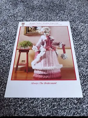 Jacquay Yaxley Always The Bridesmaid Dress Knitting Pattern New 15in Doll DK • £1.70