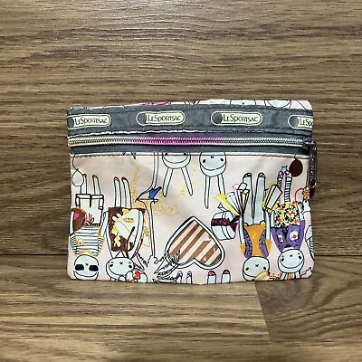 Lesportsac Fifi Lapin Sweethearts Print Cosmetic Bag Makeup Bag • $10