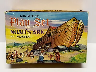 Vintage Marx Toys Noah's Ark Miniature Play Set 1960's With Box • $49.95