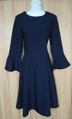 £6.50 • Buy Navy Formal Work Office Fit&Flare Skater Dress Size 10 D113