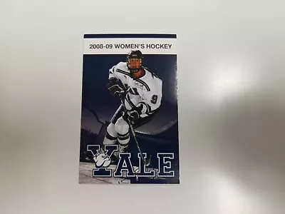 Yale University 2008/09 Women's Hockey Pocket Schedule Card • $2.09