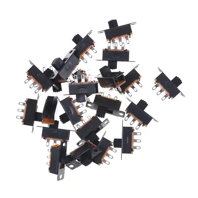 Black 20Pcs 5V 0.3A Ss12F32 Mini Spdt Slide Switch For Small Diy Power~ee  ~mj • $5.12