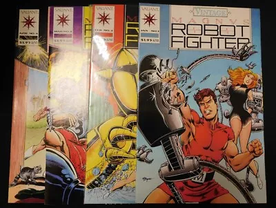 Vintage Magnus Robot Fighter 1-4 Valiant Comic Set Complete Manning 1992 Vf+ • $4