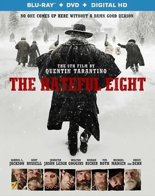 The Hateful Eight {Quentin Tarantino Kurt Russell} NEW BLU-RAY + DVD + DIGITAL • $8.98