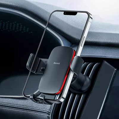 Baseus Upgrade Car Phone Holder Air Vent Gravityt Mount Cradle Stand Universal • £13.99