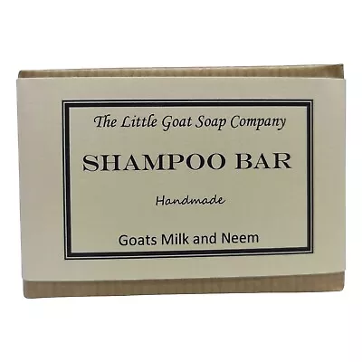 The Little Goat Soap Company. Goats Milk & Neem Shampoo Bar 100g • £6.50