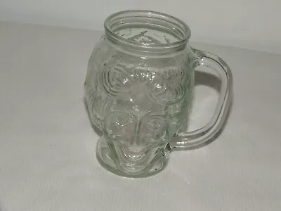 Rare Vintage Clear Glass Ronald Mcdonald Face Mug Cup • $24.99