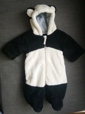 £10 • Buy Baby Unisex Pramsuit Sleepsuit Snowsuit M&s 1-3-6-9-12 Months Furry Panda Ears