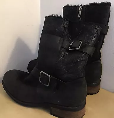 Ugg Tall Ankle Boots Western Buckle Size 10 • $35
