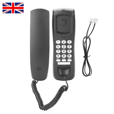 Wired Telephone Wall Mounted Desktop Compact Home Office Corded Phone Landline • £8.85