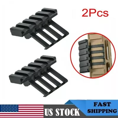 2Pcs Low Profile Tactical 45 Degree Offset Angle Mount Picatinny Weaver Rail • $14.99