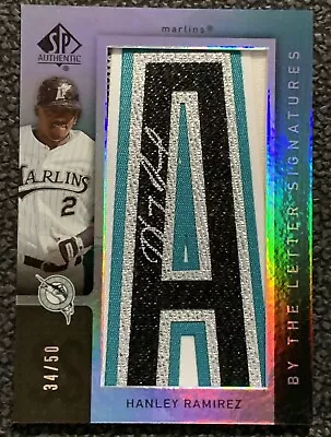 $35 • Buy Hanley Ramirez 2007 Sp Authentic By The Letter Patch Auto /50