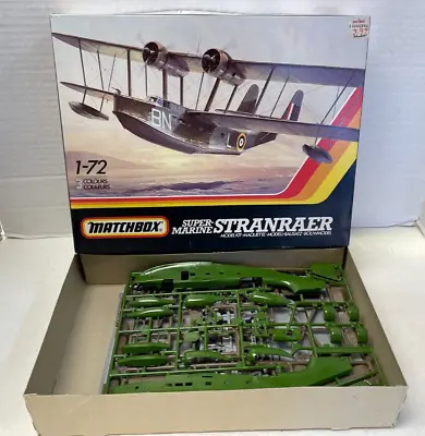 Matchbox Super-Marine Stranraer Model Kit PK-601 Scale 1:72 3 Colors UNUSED 1983 • $10.99