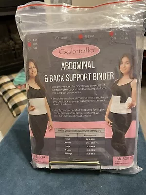 NEW Gabrialla Abdominal Support Binder Small Breathable Elastic AB-309(i). M 3 • $16.99