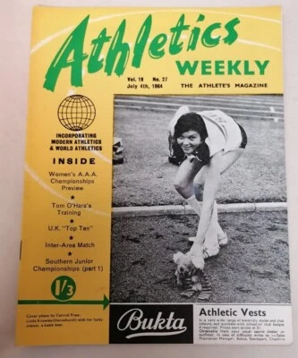 £3.25 • Buy MAGAZINE - Athletics Weekly Magazine Vol #18 No #27 Dated July 1964 