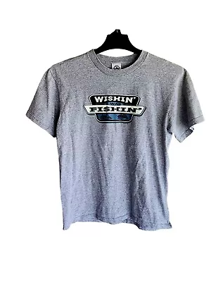 Vintage Delta T Shirt  Wishin I Was Fishin   Men's Size Medium  • $18