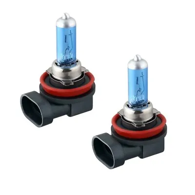 2x H8 Halogen 35W 12V Fog/Driving Lights Replacement Bulbs Bright White Glass • $10.95