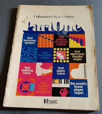 $9.90 • Buy Gulbransen Organ Course Part 1 Part One Hal Leonard 1976 Song Music Book