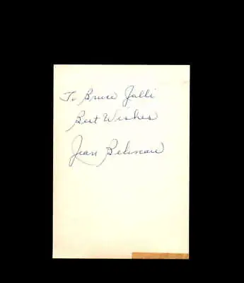 Jean Beliveau Signed Vintage Postcard Montreal Canadians Autograph • $15