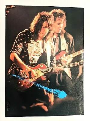 Kiss / Ace Frehley & John Regan Live / Magazine Full Page Pinup Poster Clipping • £12.34
