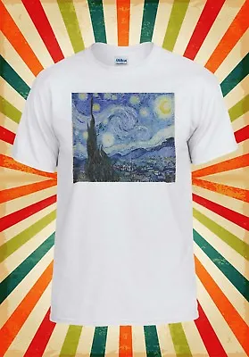 The Starry Night Vincent Van Gogh Men Women Vest Tank Top Unisex T Shirt 1714 • £9.95