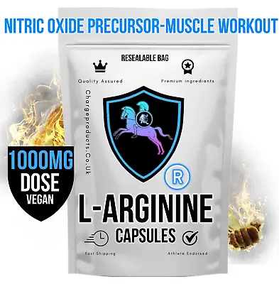 £26.99 • Buy L Arginine Capsules 1000mg Dose Nitric Oxide Muscle Pump Growth Hormormone