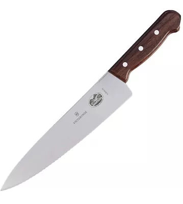 VICTORINOX 5.2030.25   10”COOKS CARVING KNIFE WAVY EDGE ROSEWOOD Brand New • $49.99