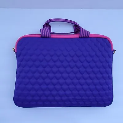 £10.71 • Buy Justin Bieber Laptop Bag Case Quilted Purple Pink New 