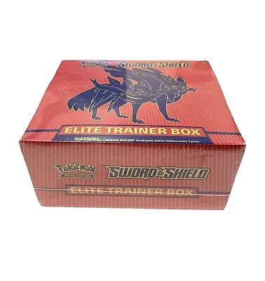 $40 • Buy Pokémon Sword And Shield Zacian Elite Trainer Box Trading Card Game NEW SEALED