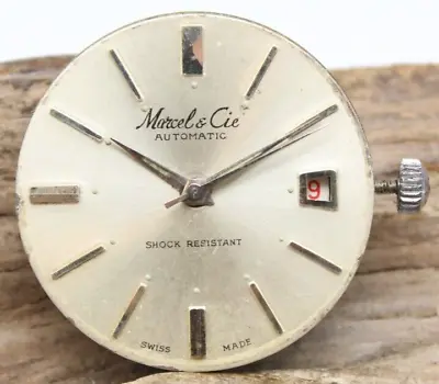 BREVETS MARCEL & CIE AUTOMATIC SWISS MOVEMENT 31mm CAL. BF 158 FOR REPAIR (EH2) • $29.95
