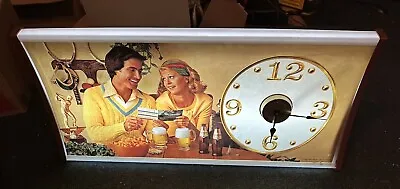 Vintage Michelob Beer Clock Lighted Bar Sign Busch • $148.50