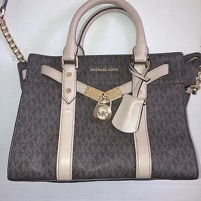 Michael Kors Nouveau Hamilton Satchel Brown/Black Small • $50