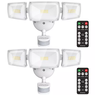 Ustellar 55W LED Security Lights Motion Sensor Light Wall Switch Remote Control • $67.99