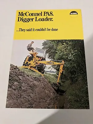 McConnel Pa8 Digger Loader Sale Brochure 2 Pages • £10