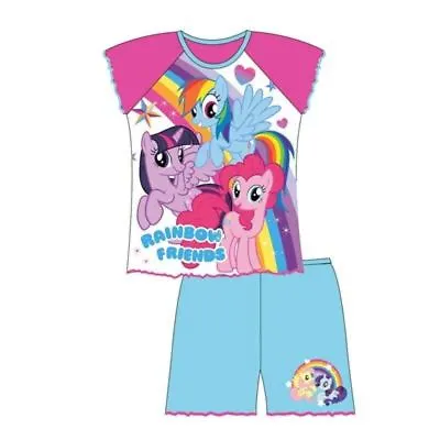 Girls Toddler My Little Pony Short Shortie Pyjamas Pj's  Ages 1 2 3 4 5 Years • £6.95