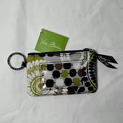 NWT Vera Bradley Square Zip ID Case Cocoa Moss!  BRAND NEW With Tags! • $8.99