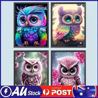 5D DIY Full Round Drill Diamond Painting Owl Kit Home Decoration Art Craft • $11.29