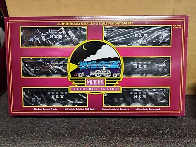 MTH Premier 20-97061 Norfolk & Western 4 Bay Hopper W/Coal Load 6 Car Set 2000 • $259.99