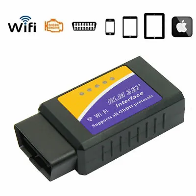Mini IPhone Android PC Car Diagnostic Scanner ELM327 Wi-Fi OBD2 OBDII WiFi • $11.20