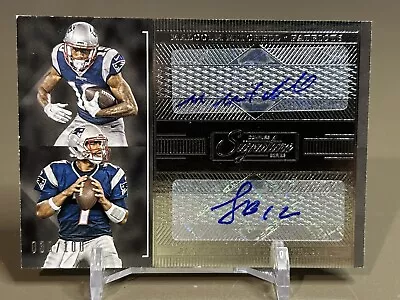 Malcolm Mitchell 2016 Donruss Signature Series Jacoby Brissett Rookie Auto RC • $20