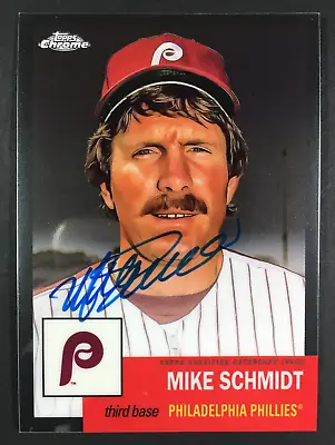 Mike Schmidt Auto CPA-MS On Card 2022 Topps Chrome Platinum Anniversary Phillies • $79.95