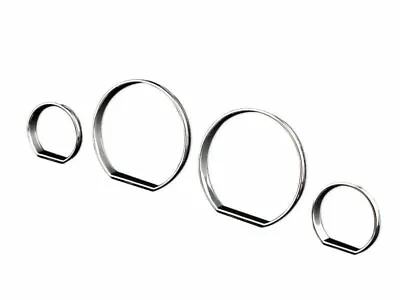 For BMW E46 M3 ZHP Cluster Dashboard Dial Gauge Rings CHROME • $27.89