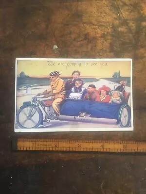 Antique Motorcycle Postcard 1926 Harley Indian Thor  Vintage • $75