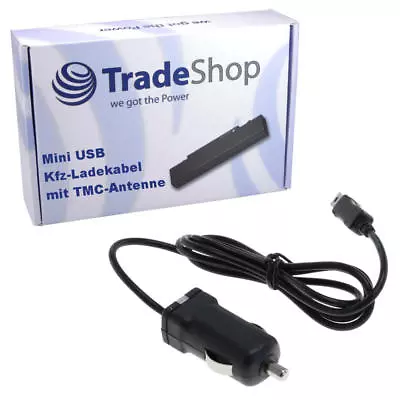 Car Charging Cable With TMC Antenna For Becker Garmin Nuvi Navigon TomTom Receiver • £11.07