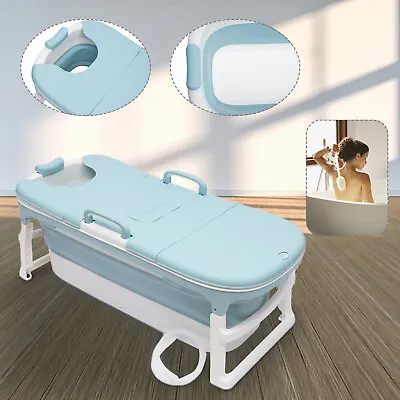 $190 • Buy Portable Adult Bathtub Water Tub Folding Spa Bath Bucket Barrel Soaking Sauna