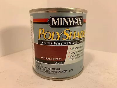 Minwax PolyShades Wood Stain + Polyurethane Finish ½ Pint Natural Cherry Gloss • $26.95