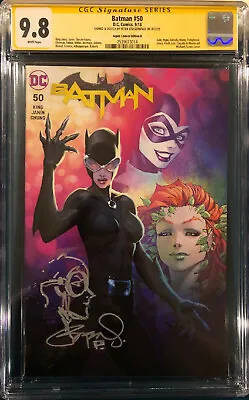 Batman CGC 9.8 Michael Turner Cover Steigerwald SIGNED Sketch Comic Catwoman • $467.99