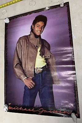 Michael Jackson Poster 1983 20 X28  EMMC Printed In USA • $11.24