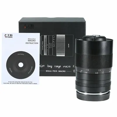 7artisans 60mm F2.8 APS-C Manual Fixed Focus Macro Lens For Fujifilm FX Mount • $159