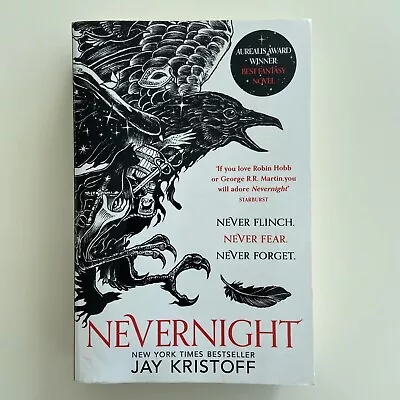 Nevernight By Jay Kristoff 2017 Paperback EUC NY Times Bestseller Fantasy Book • $20.99